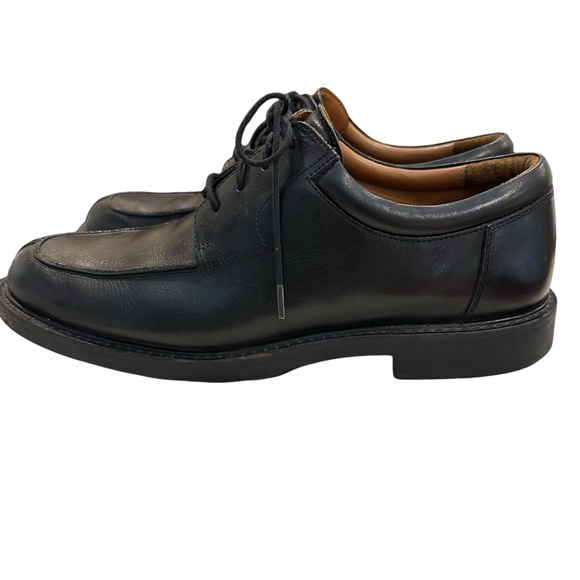 Johnston & Murphy black mens leather casual dress work shoe professional 11.5 - Picture 6 of 12